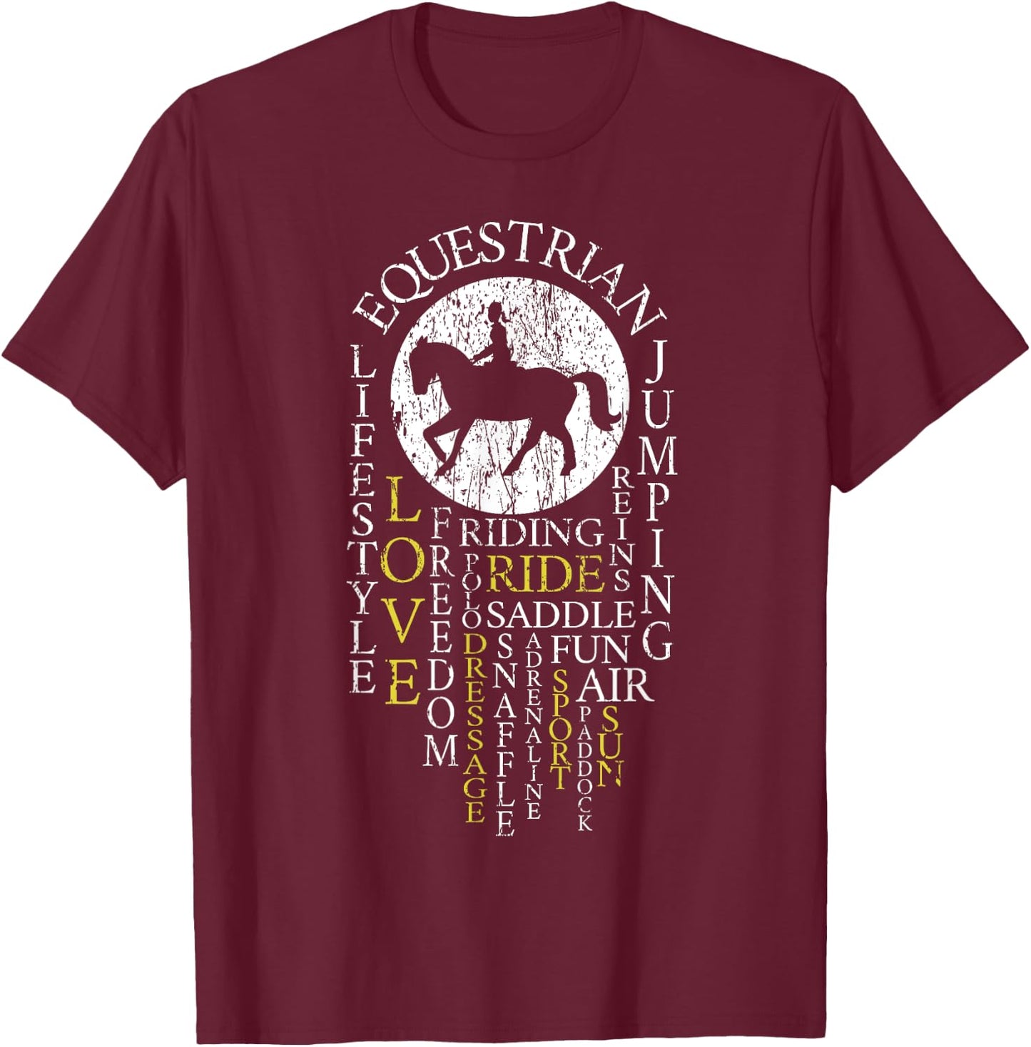 Horse Riding Horse Lovers Definition Rider Gift Women T-Shirt - T-Shirt | Maroon
