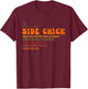 I'm a Side Chick Thanksgiving Retro Vintage Groovy Women T-Shirt - T-Shirt | Maroon