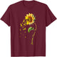 Sarcoma Cancer Awareness Sunflower Shirt T-Shirt - T-Shirt | Maroon