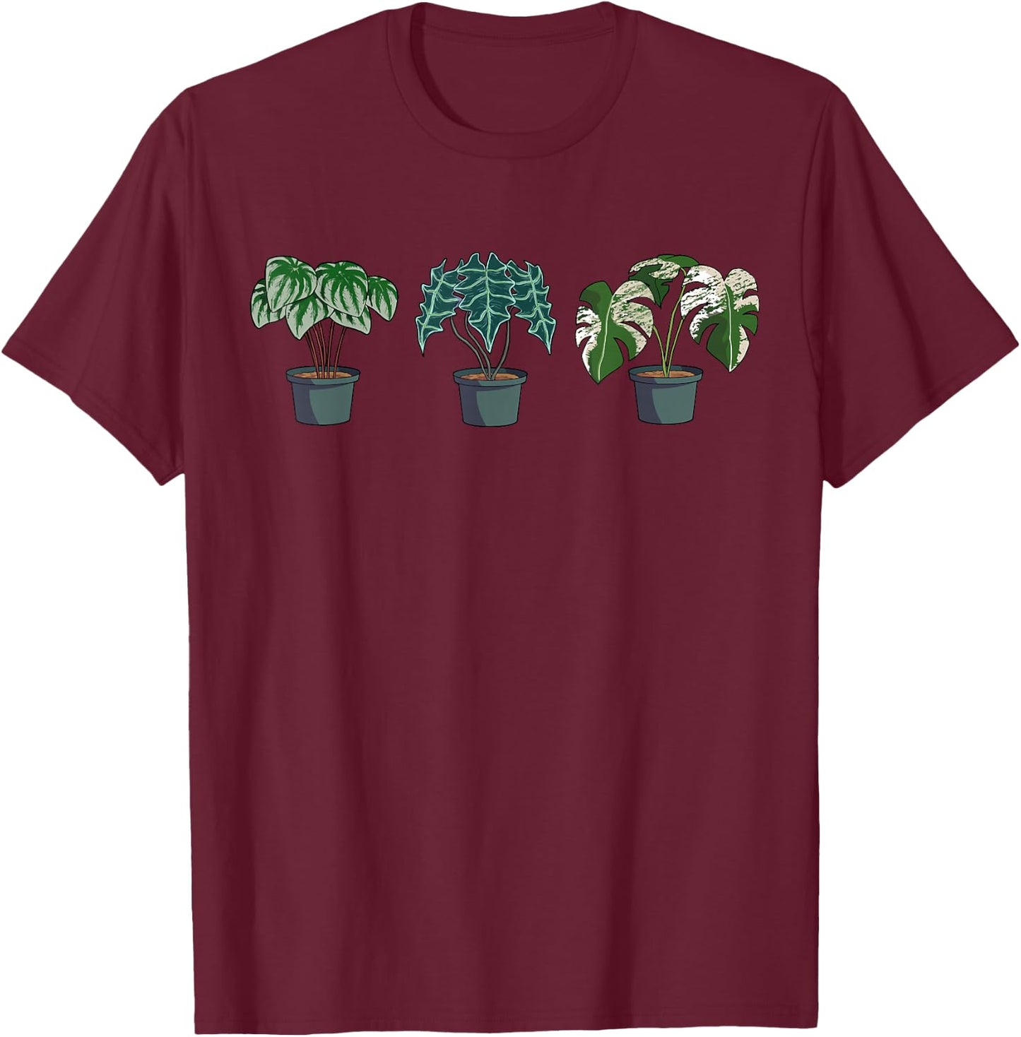Houseplant Plant Lover Gift Crazy Plant Lady Monstera Mom T-Shirt - T-Shirt | Maroon