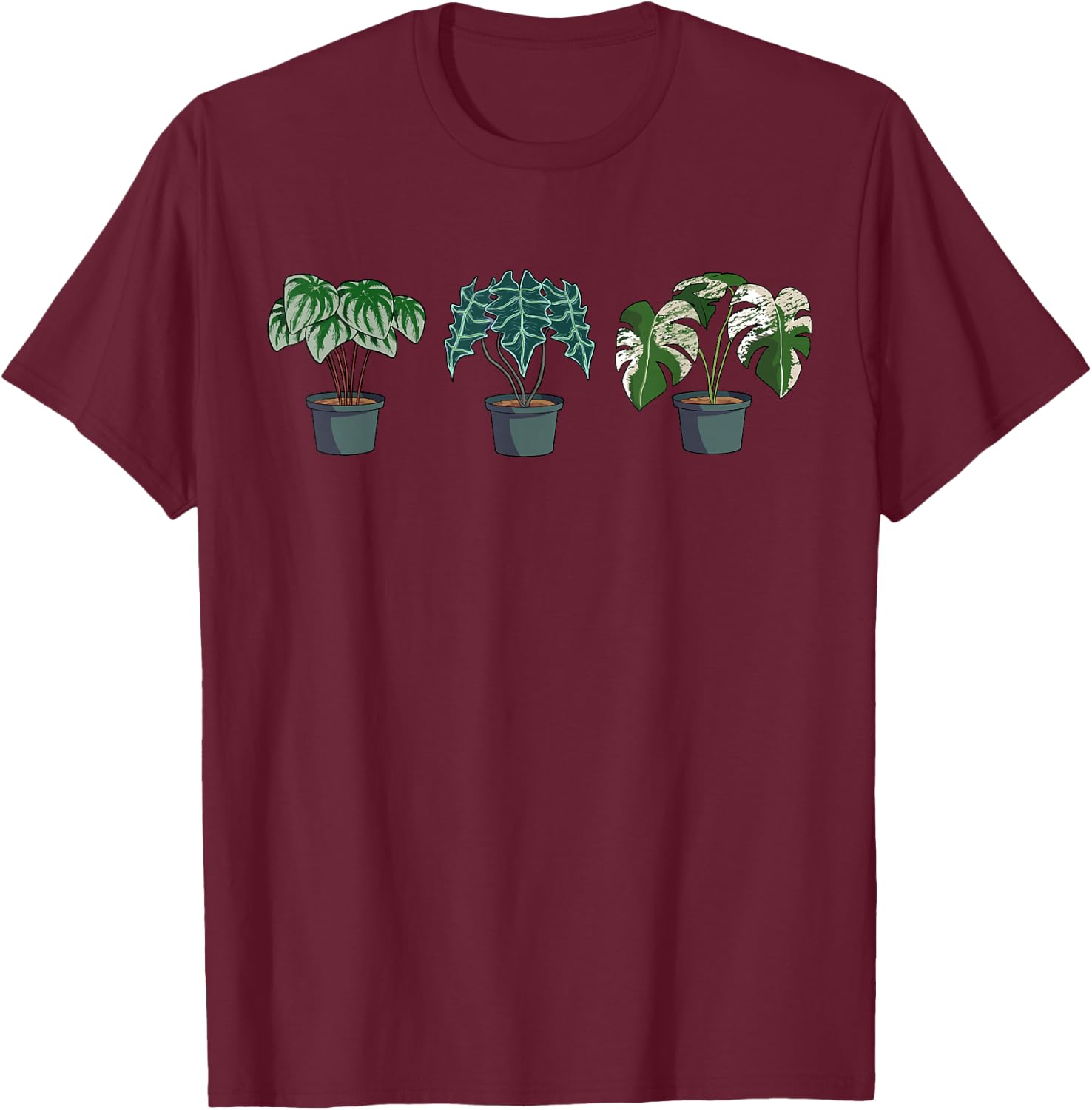 Houseplant Plant Lover Gift Crazy Plant Lady Monstera Mom T-Shirt - T-Shirt | Maroon