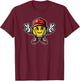 Hit Streak Softball Guy T-Shirt - T-Shirt | Maroon