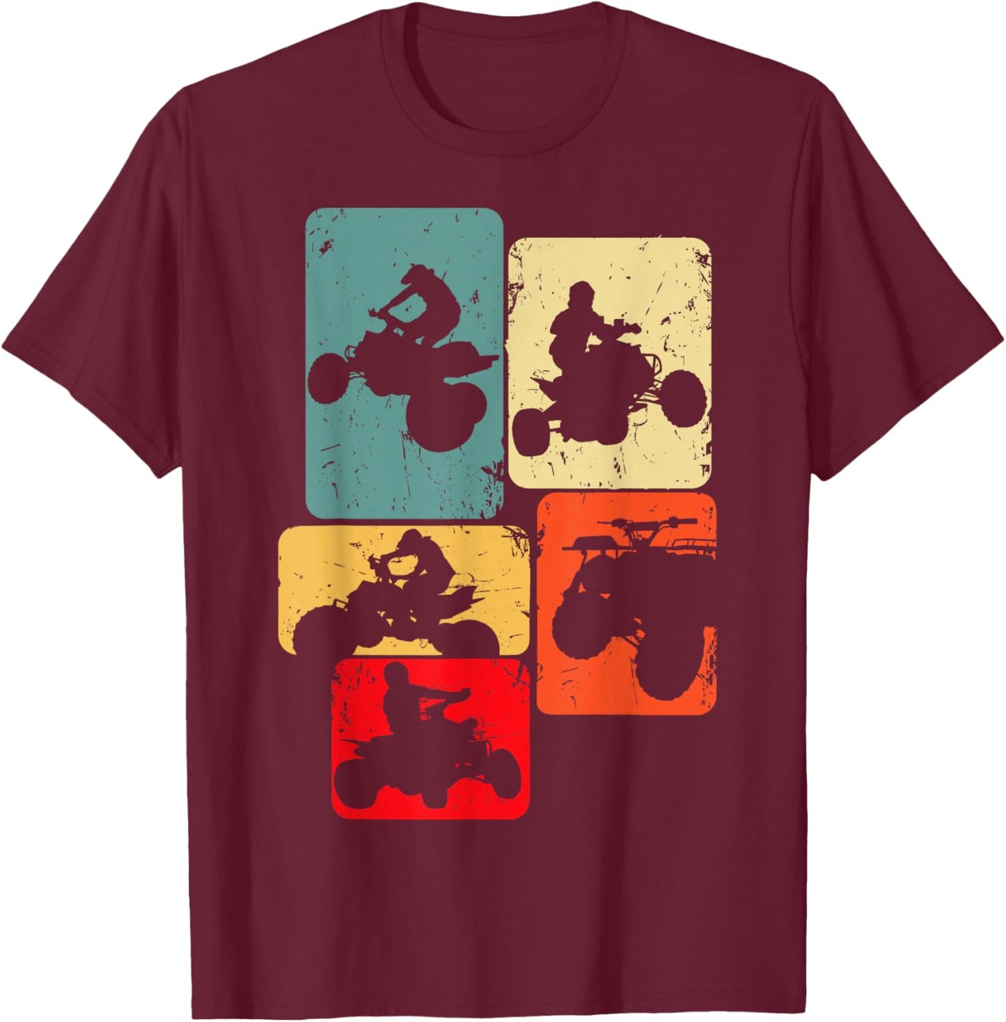 Quad ATV Quad Kinder Jungen Männer T-Shirt - T-Shirt | Maroon