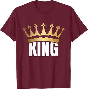 King Crown Gold T-Shirt - T-Shirt | Maroon