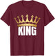 King Crown Gold T-Shirt - T-Shirt | Maroon