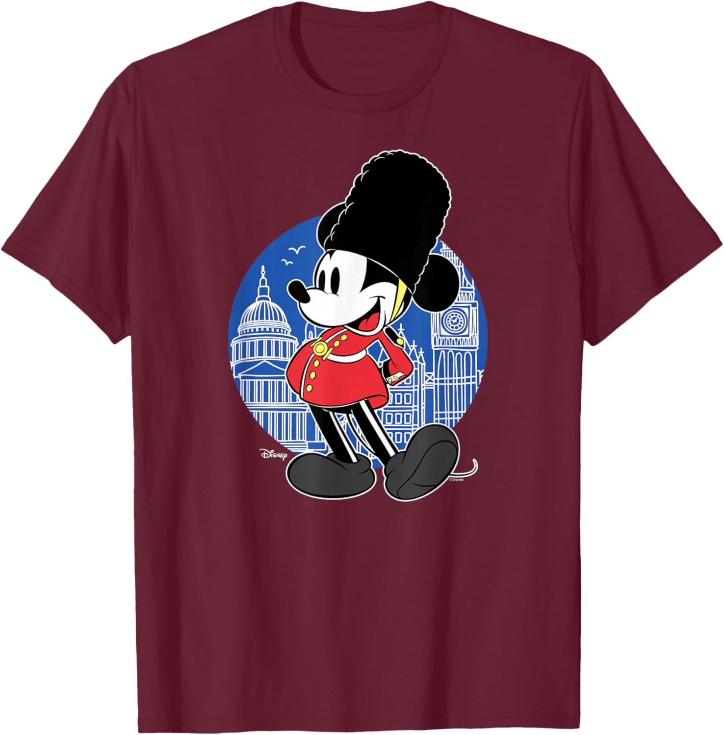Disney - Mickey London T-Shirt - T-Shirt | Maroon
