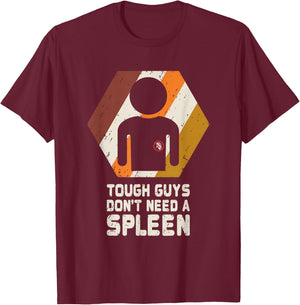 Spleen T Shirt Splenectomy Removal Surgery Retro Gift T-Shirt - T-Shirt | Maroon