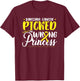 Sarcoma Picked The Wrong Princess | Sarcoma Cancer T-Shirt - T-Shirt | Maroon