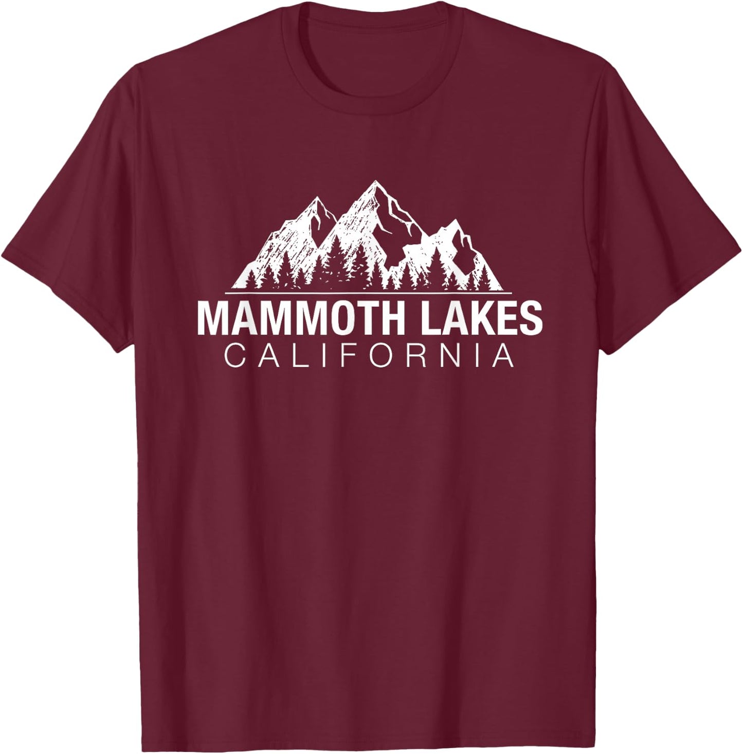 California Gift - Mammoth Lakes T-Shirt - T-Shirt | Maroon