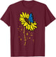 Down Syndrome Awareness Sunflower Butterfly Women Girls Kids T-Shirt - T-Shirt | Maroon