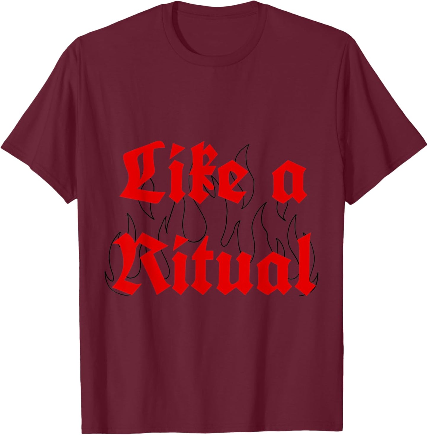 Adults Black Small Classic Short Sleeve T-Shirt - T-Shirt | Maroon