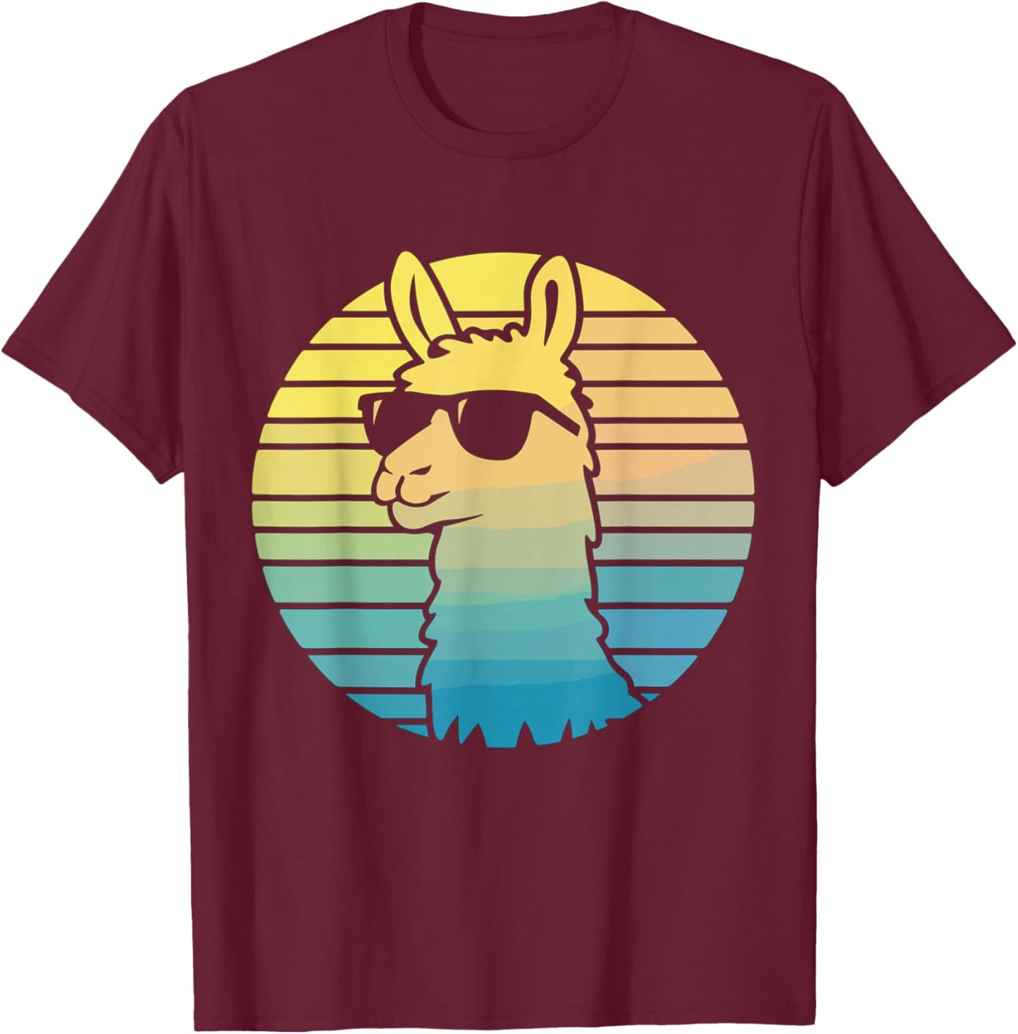 Alpaca Lover Llama Vintage T-Shirt - T-Shirt | Maroon
