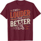 Pocket Bike Louder Better Funny Mini-Motorcycle Rider T-Shirt - T-Shirt | Maroon