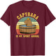 Stuffed Capybara Capy Bara Capibara Stuff Cappy Barra T-Shirt - T-Shirt | Maroon