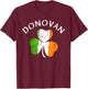 Donovan Irish Family Name T-Shirt - T-Shirt | Maroon