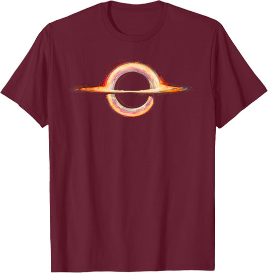 Van Gogh Universe Physics Astrophysicists Gift Black Hole T-Shirt - T-Shirt | Maroon