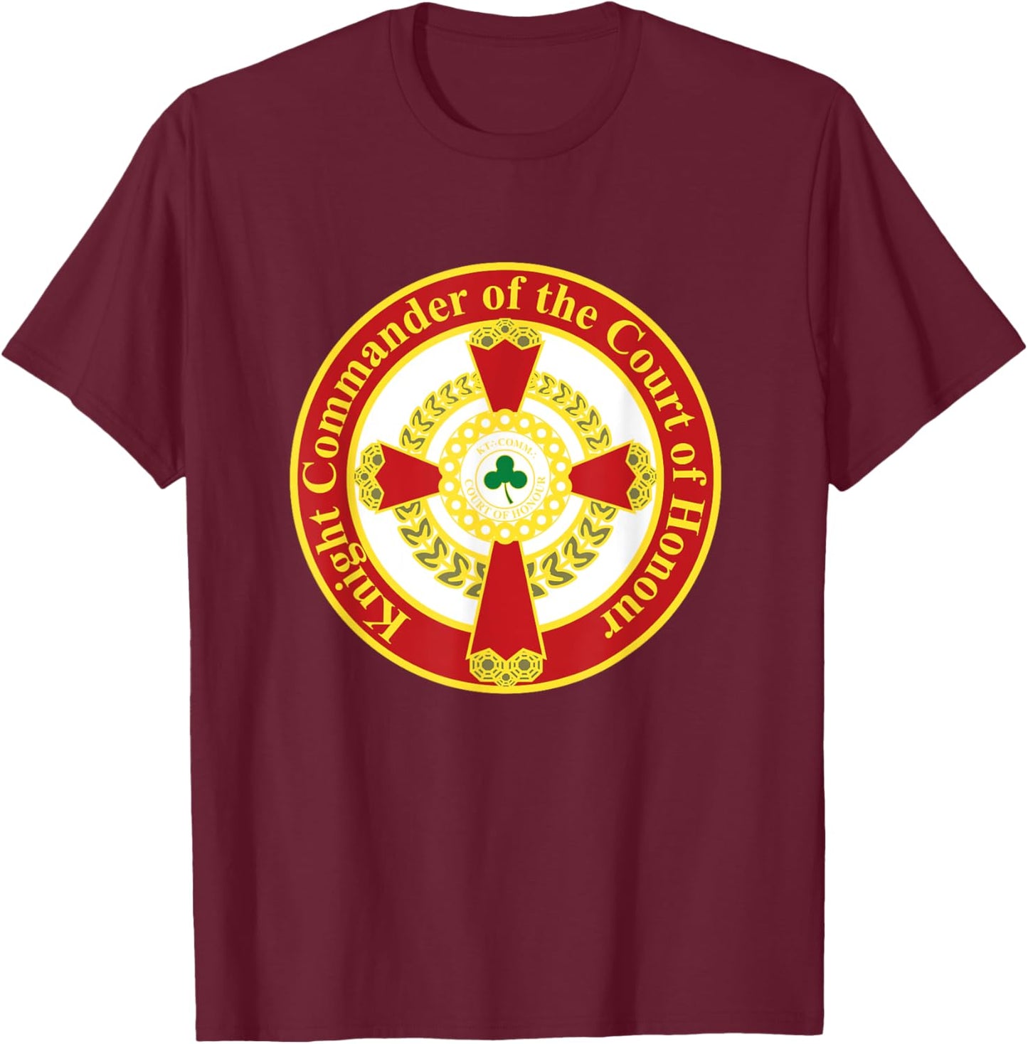 Knight Commander of the Court of Honour Masonic KCCH AASR T-Shirt - T-Shirt | Maroon