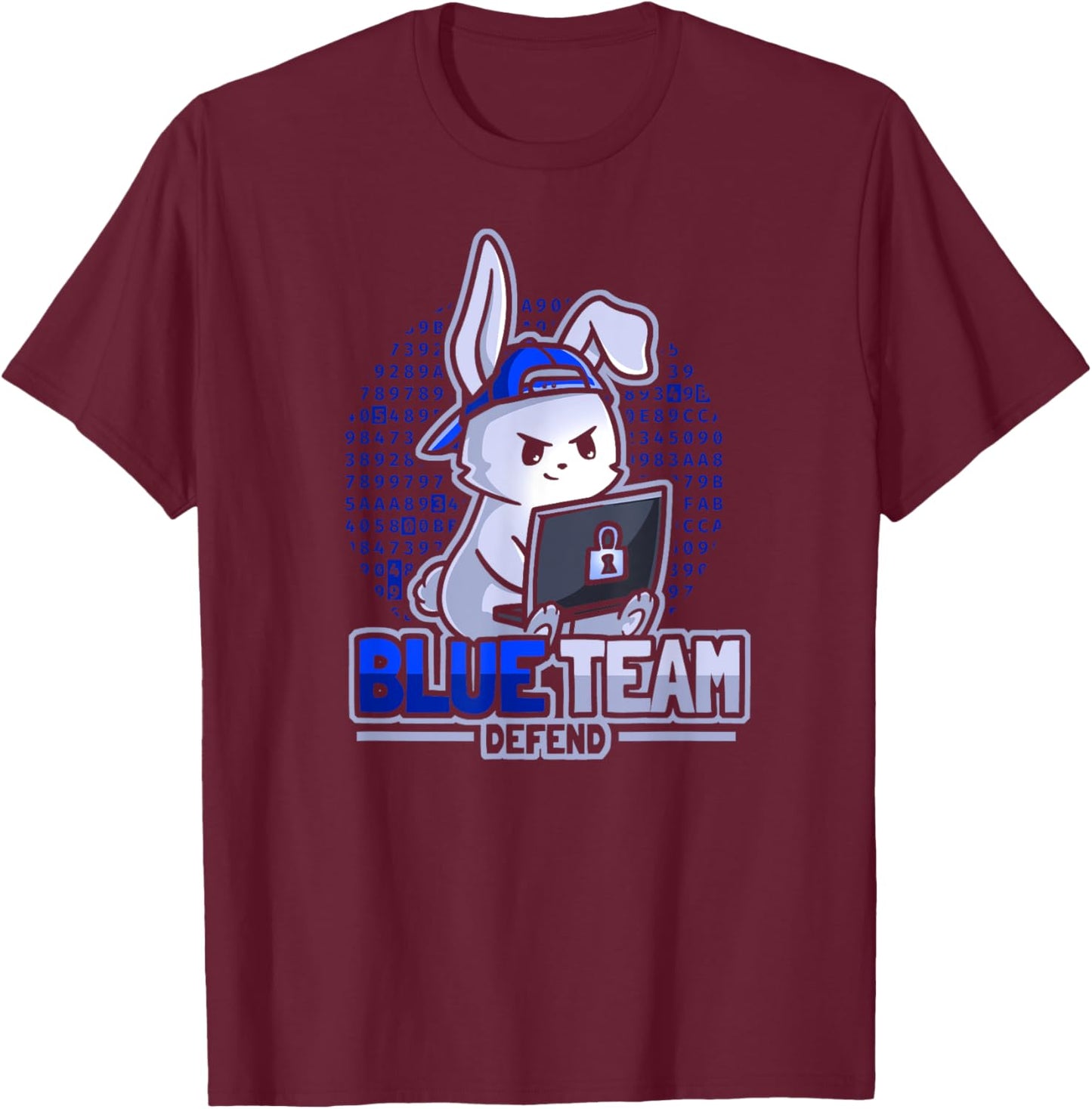 Blue Team Member Cybersecurity - IT Security T-Shirt - T-Shirt | Maroon