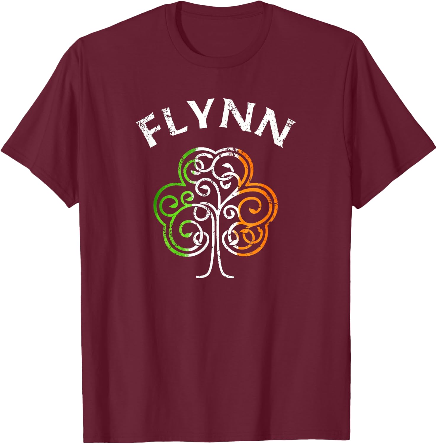 Flynn Irish Family Name T-Shirt - T-Shirt | Maroon