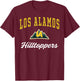 Los Alamos High School Hilltoppers C3 T-Shirt - T-Shirt | Maroon