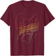 Men Playing Guitar Retro Vintage Music Lover Guitarist T-Shirt - T-Shirt | Maroon