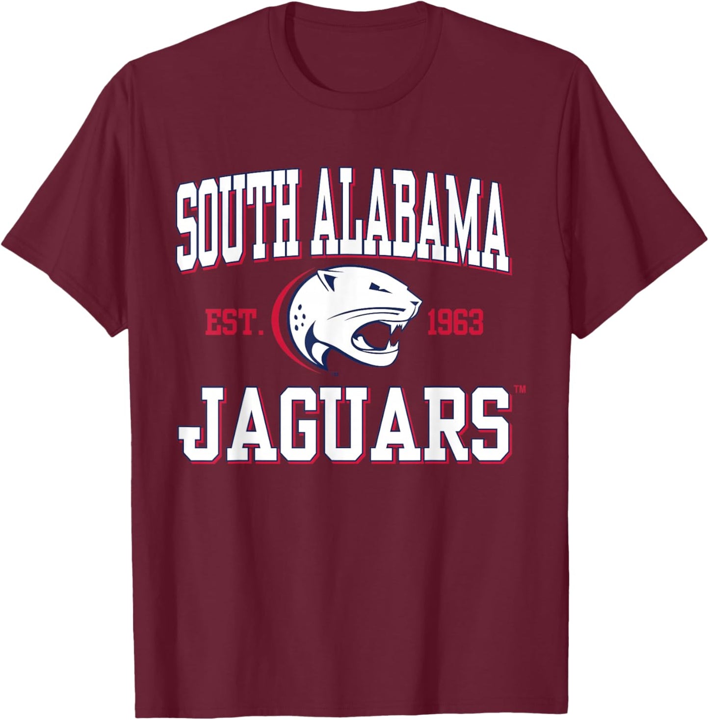 South Alabama Jaguars | NCAA University of Merch | NCAFSAL01 T-Shirt - T-Shirt | Maroon