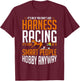 Harness Racing Horse Race Track Racer Trotting Horse T-Shirt - T-Shirt | Maroon