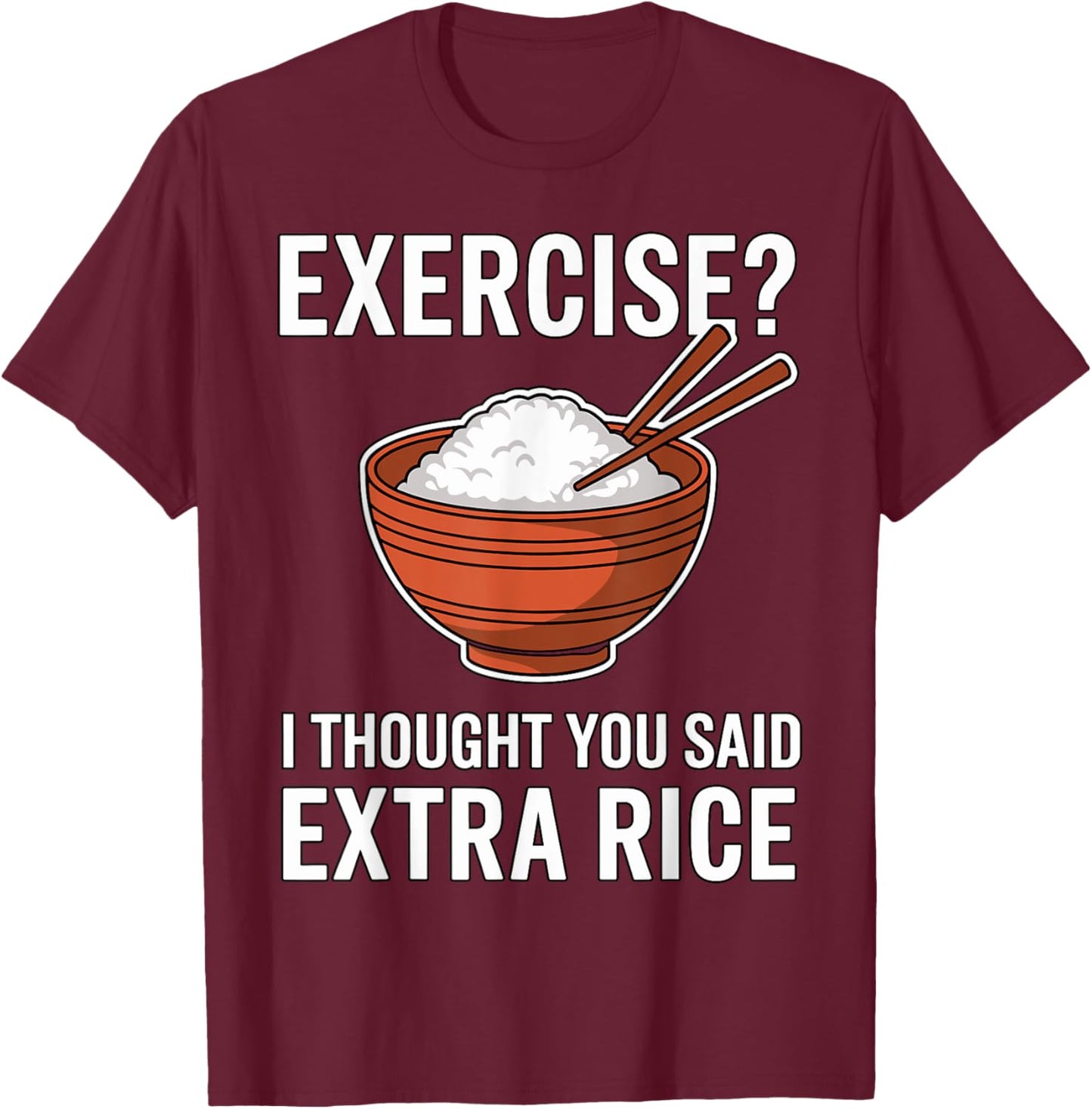 Magical and Funny Fitness Gifts -Adults Black Asian Cartoon T-Shirt - T-Shirt | Maroon