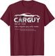 Car Guy Sport Car Fathers Day Car Mechanic Race Car Driver T-Shirt - T-Shirt | Maroon