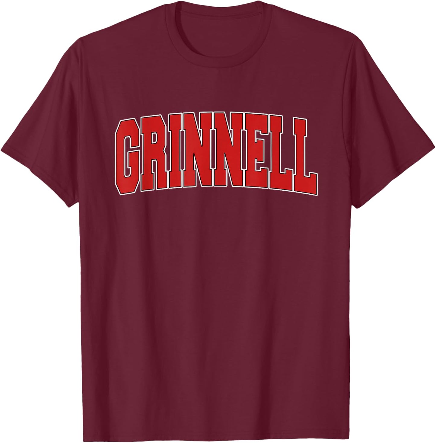 GRINNELL IA IOWA Varsity Style USA Vintage Sports T-Shirt - T-Shirt | Maroon