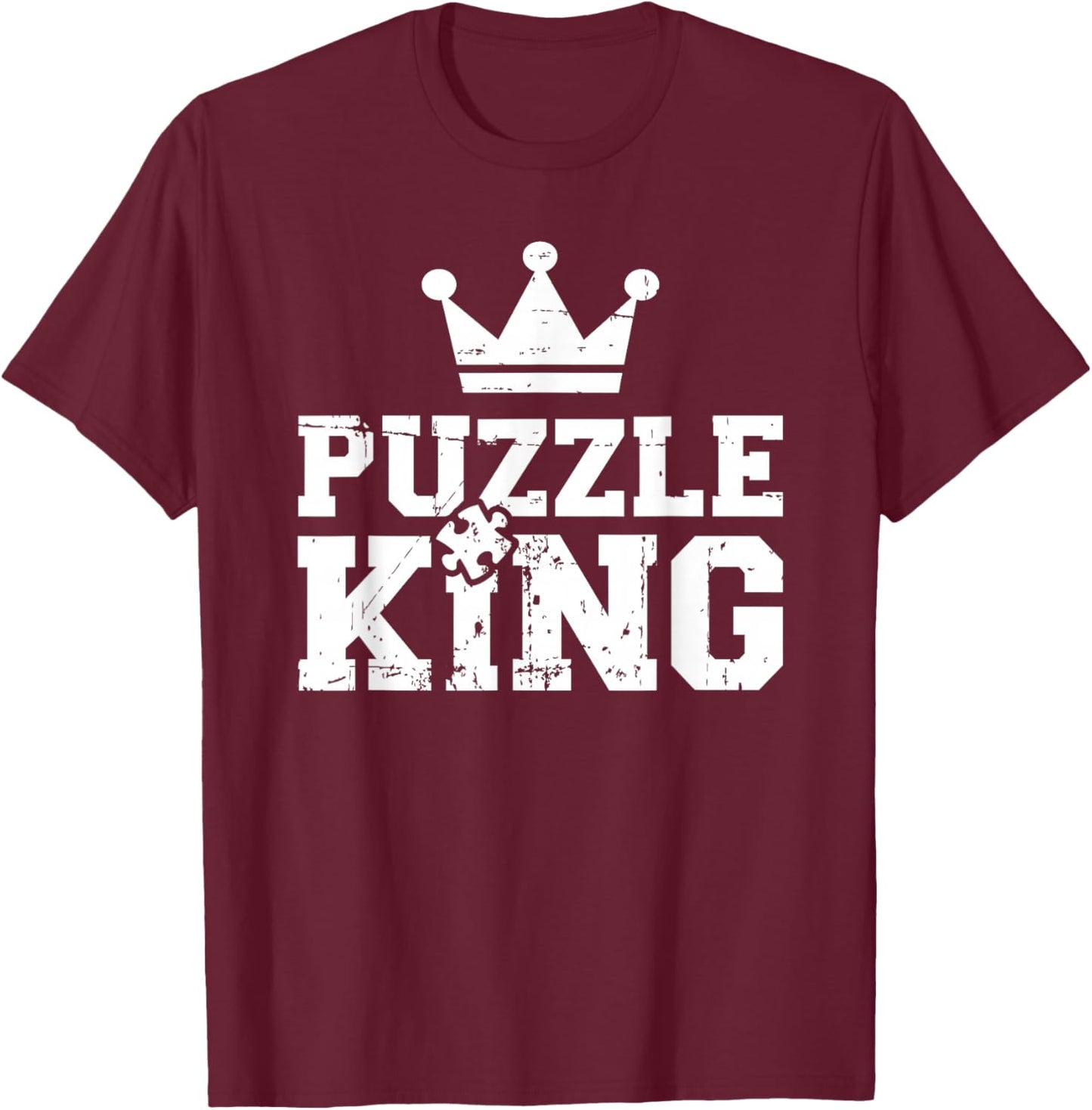 Jigsaw puzzle king T-Shirt - T-Shirt | Maroon