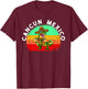 Cancun Mexico Vintage T-Rex T-Shirt - T-Shirt | Maroon