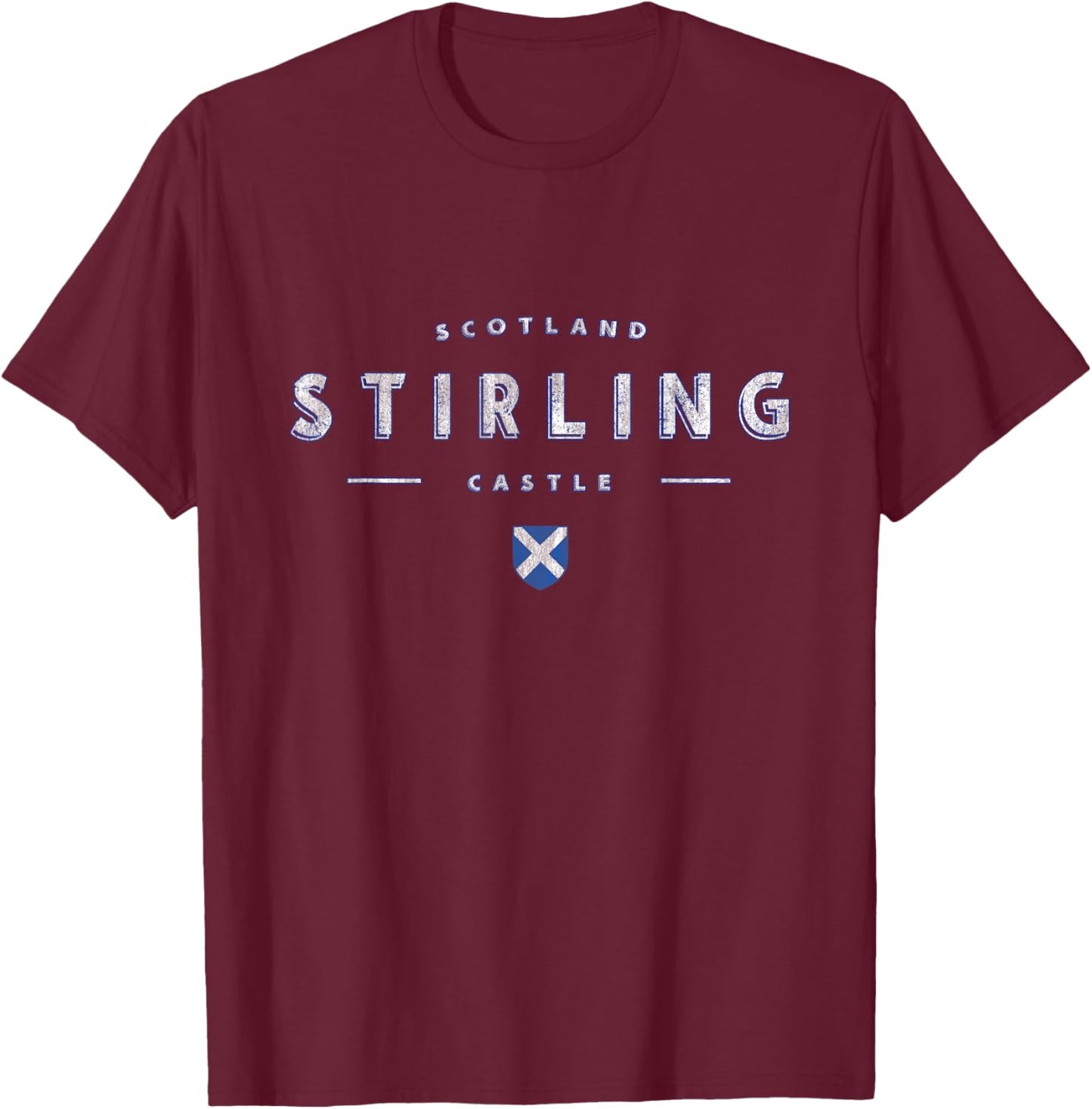 Stirling Castle Scotland T-Shirt - T-Shirt | Maroon