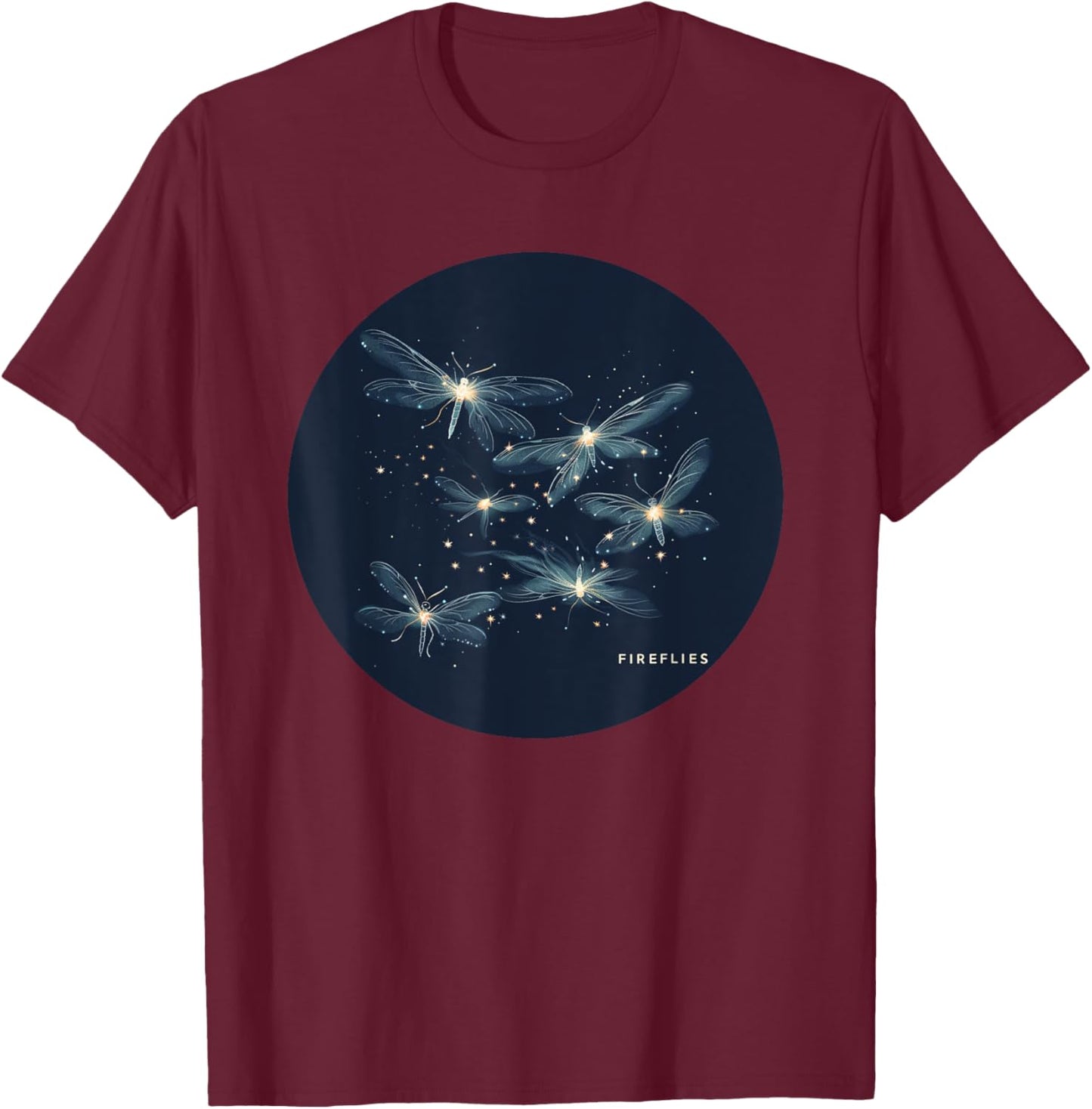 Nice Fireflies by Night Costume for Boys and Girls T-Shirt - T-Shirt | Maroon