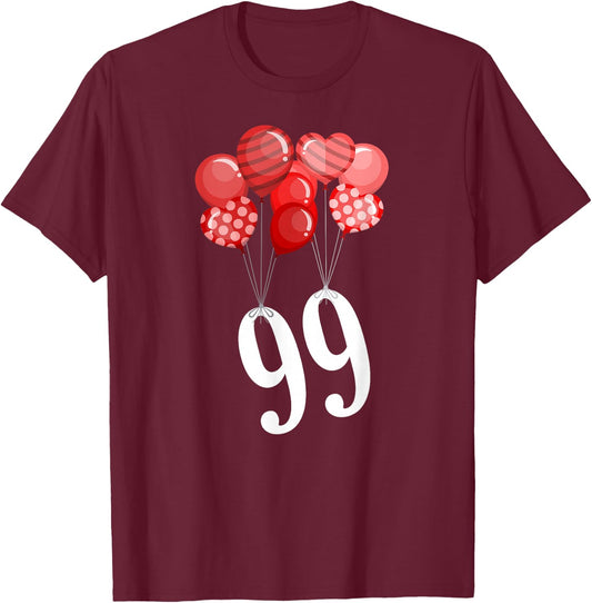 99 Balloons T-Shirt - T-Shirt | Maroon