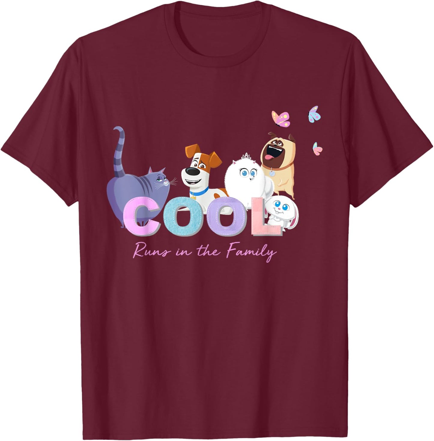 Pets 2 Cool T-Shirt - T-Shirt | Maroon