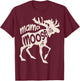 Mama Moose Mother's Day Mom Mommy Family Matching Vintage T-Shirt - T-Shirt | Maroon