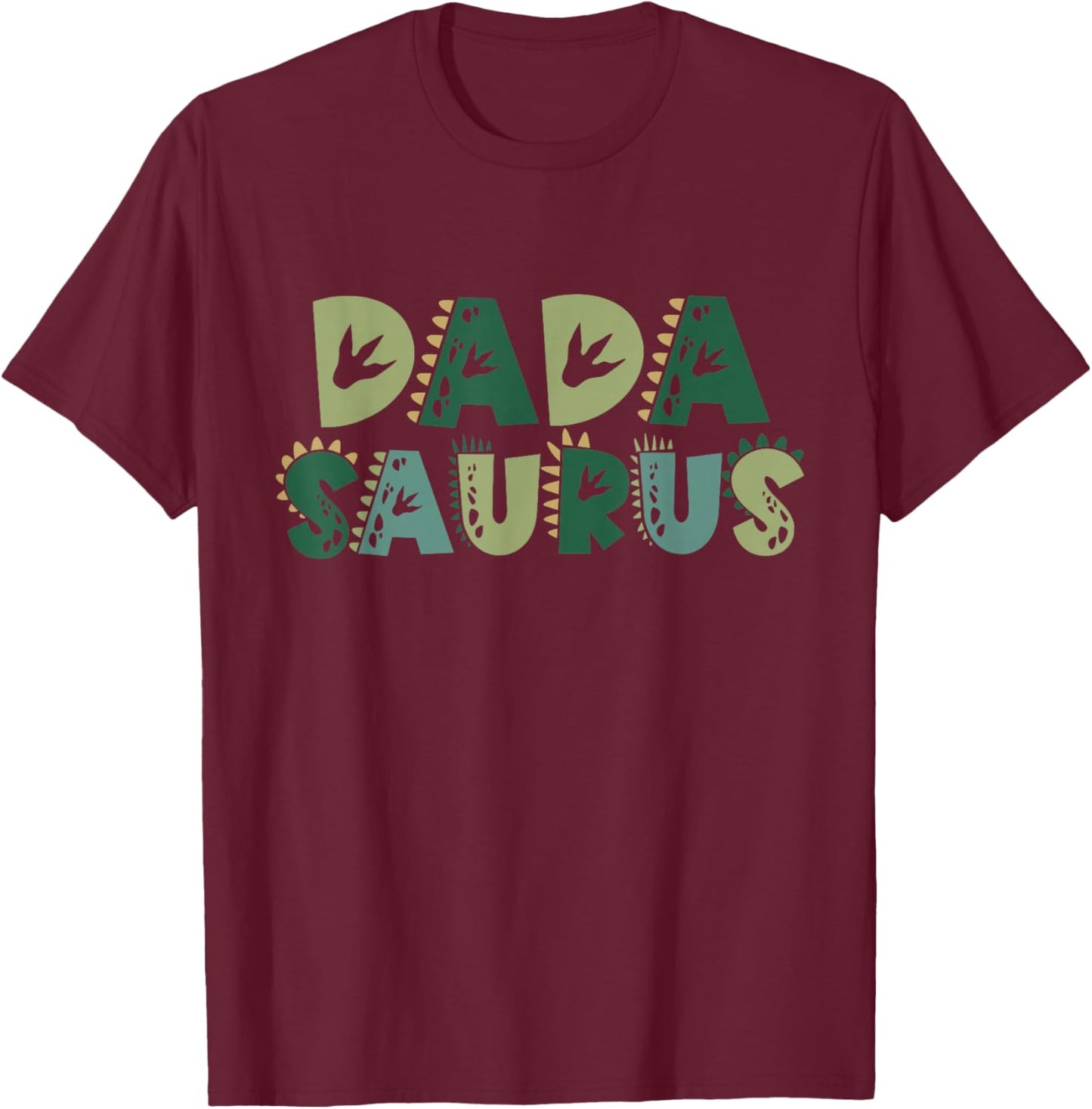 Dada Saurus Matching Family Birthday Dinosaur Men Women Kids T-Shirt - T-Shirt | Maroon