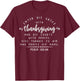 Enter His Gates with Thanksgiving Bible Verse Scripture T-Shirt - T-Shirt | Maroon