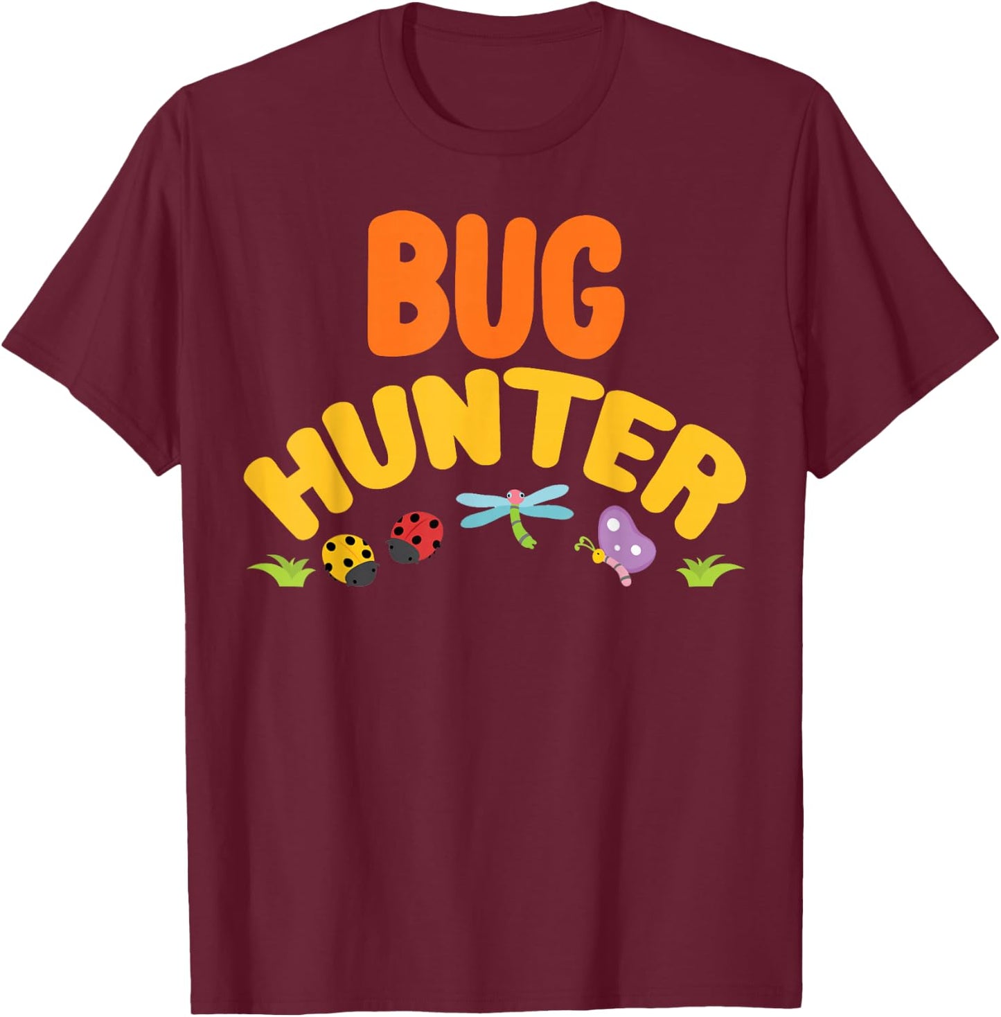 Bug Hunter Cool Little Animal Chaser Lover Kids Toddler T-Shirt - T-Shirt | Maroon