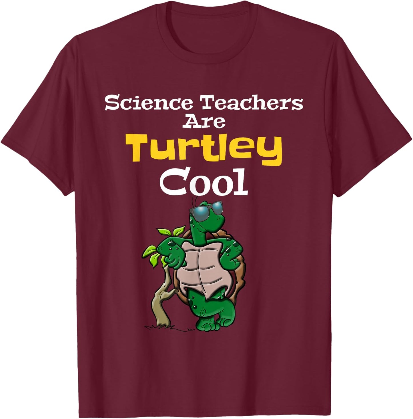 Science Teachers Gifts School Employee Shirts Turtle Lover T-Shirt - T-Shirt | Maroon