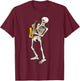 Funny Skeleton Saxophone Gift | Cute Halloween Costume Kids T-Shirt - T-Shirt | Maroon