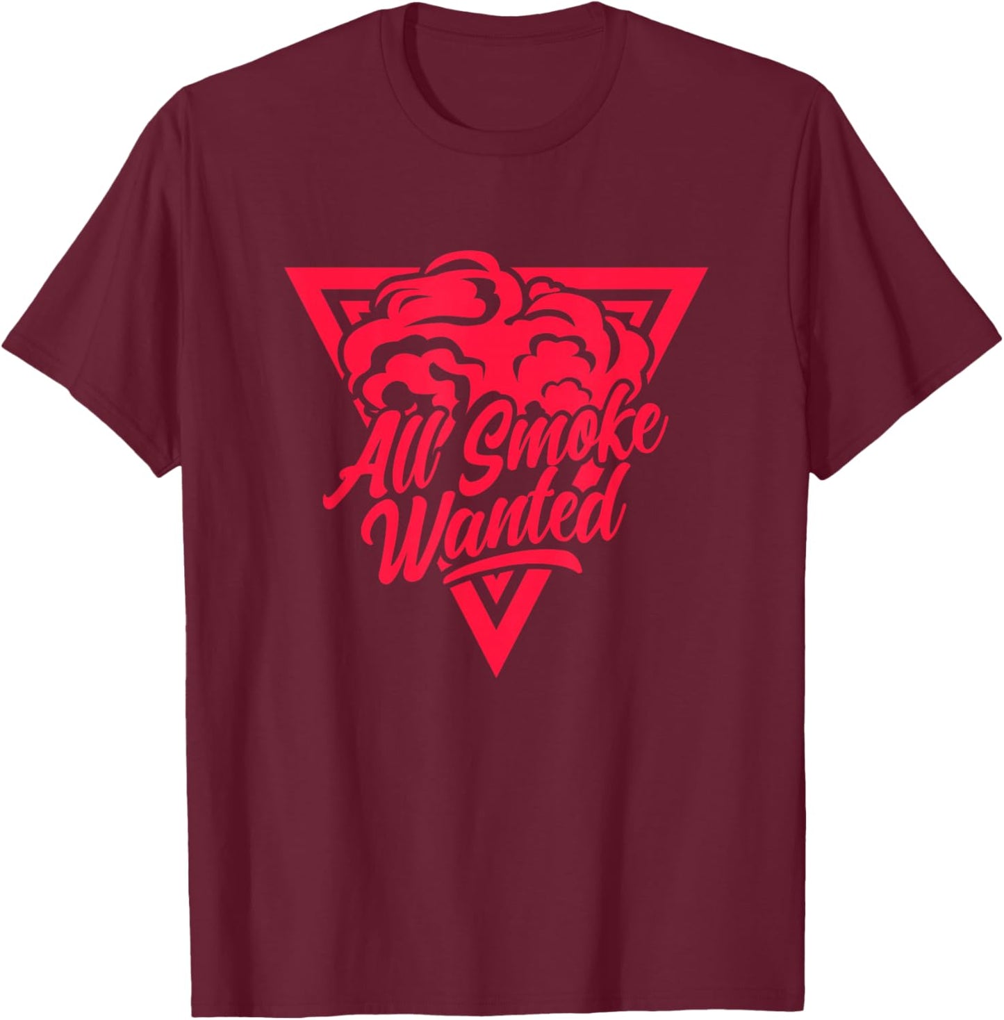 Concrete And Luxury All Smoke Wanted Infrared T-Shirt - T-Shirt | Maroon