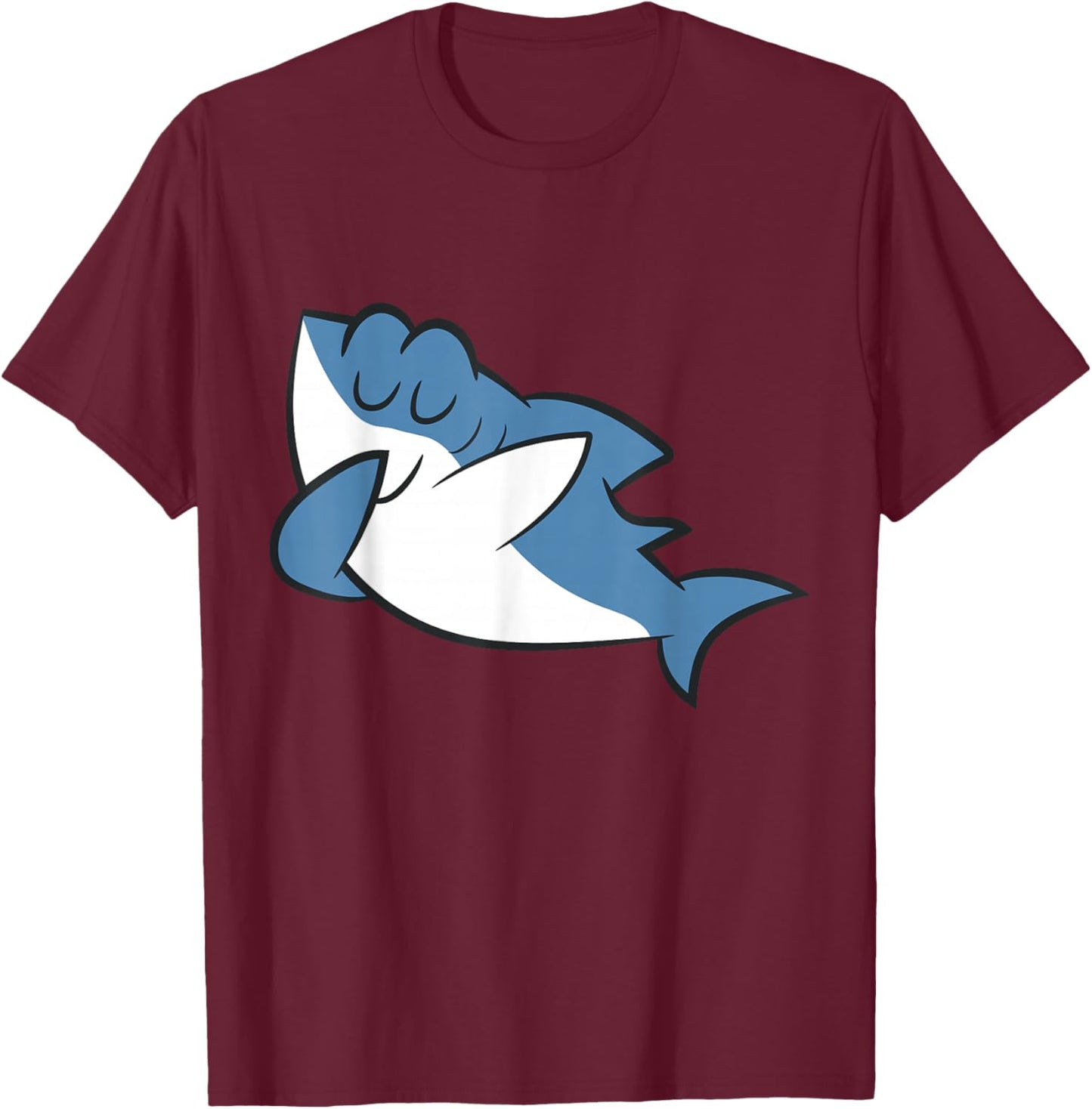 Dabbing Shark T-Shirt - T-Shirt | Maroon