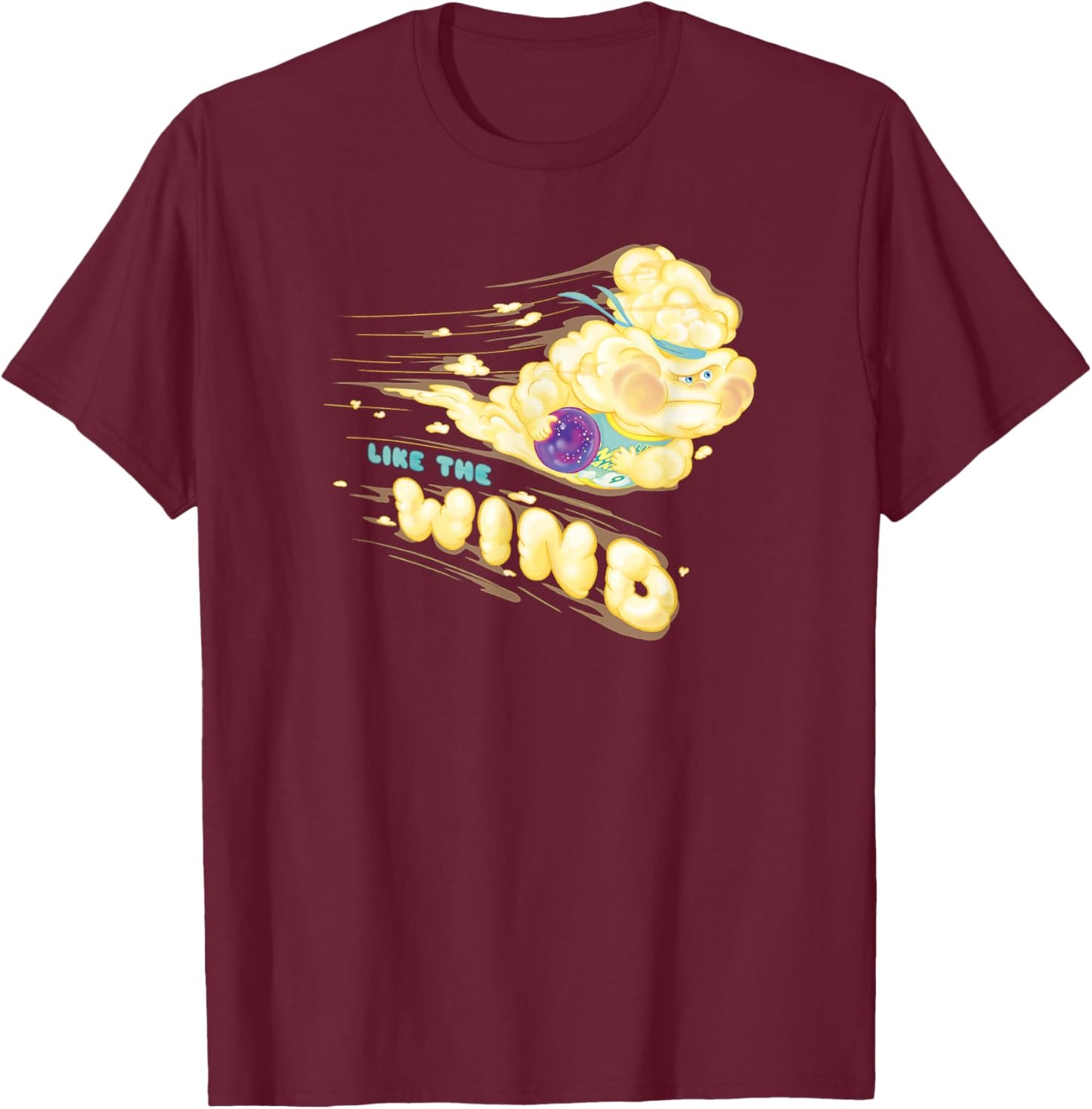 Disney Pixar Elemental Like The Wind Racing Lutz Poster T-Shirt - T-Shirt | Maroon