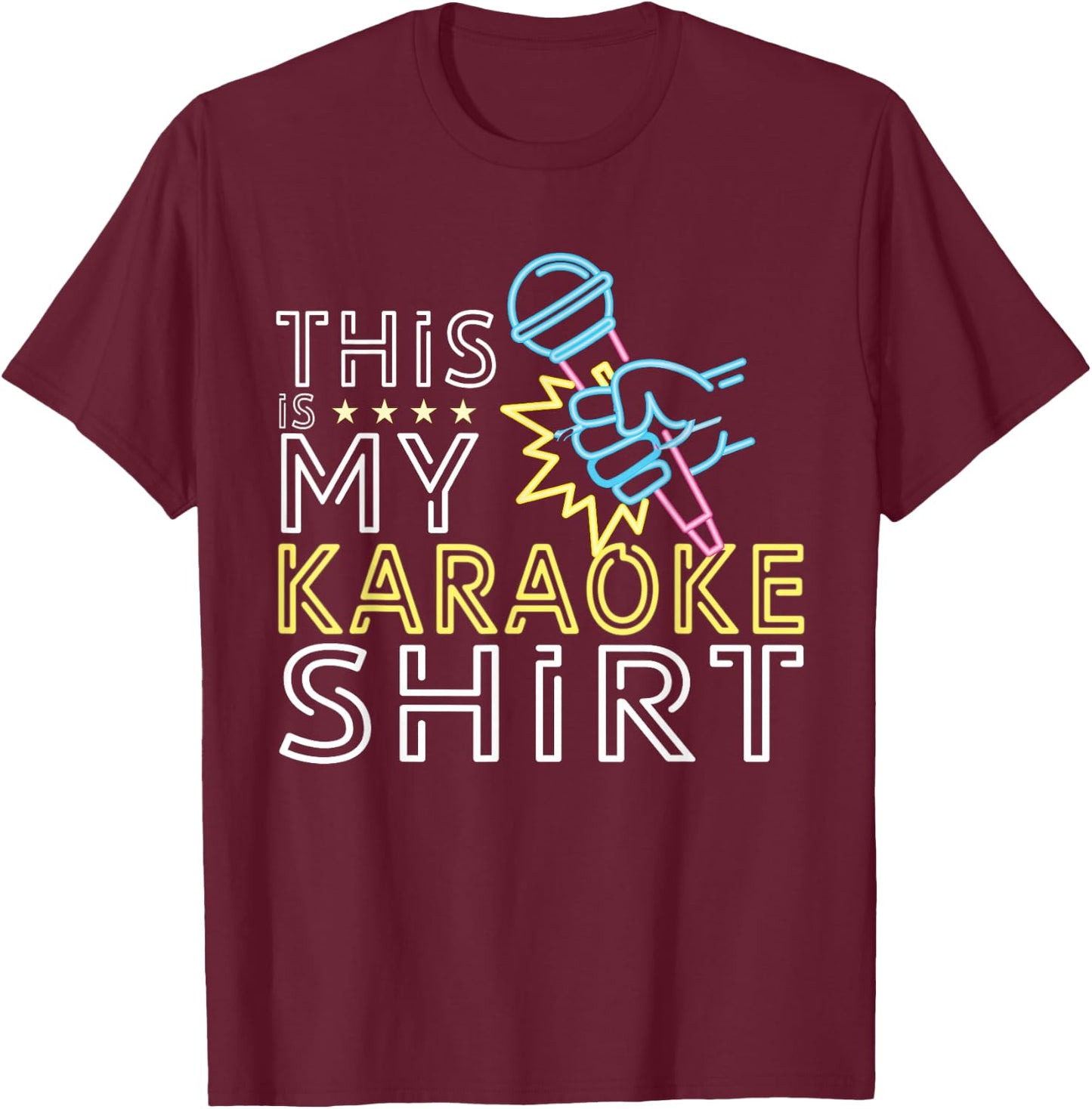 This is my karaoke shirt gift T-Shirt - T-Shirt | Maroon