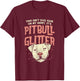 Girls Pitbull Glitter Hair Dog Lover - Mothers Day Gift Mom T-Shirt - T-Shirt | Maroon