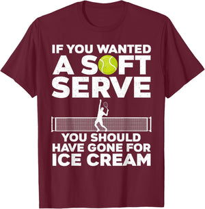 Cool Tennis Novelty Women Boys Girls Tennis Players T-Shirt - T-Shirt | Maroon