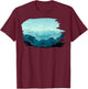 Timeless Mountain, Nature Trees and Forest T-Shirt - T-Shirt | Maroon