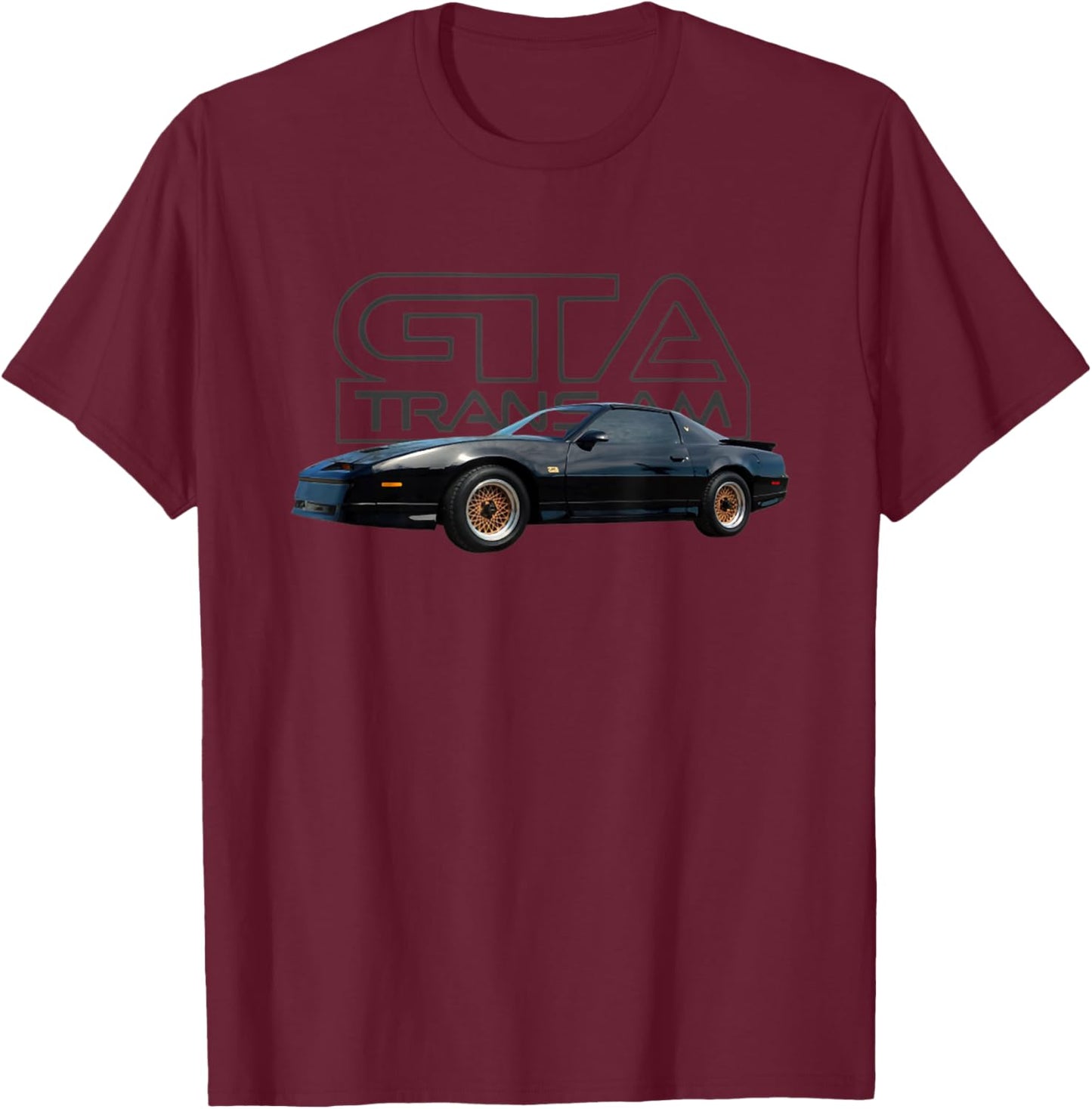 Bandit Trans Am GTA 4thgen Muscle Black Cars T-Shirt - T-Shirt | Maroon